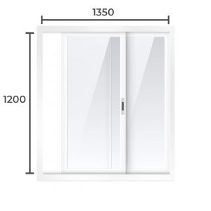 Балконная рама Алюминий 1200x1350