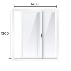 Балконная рама Алюминий 1200x1450