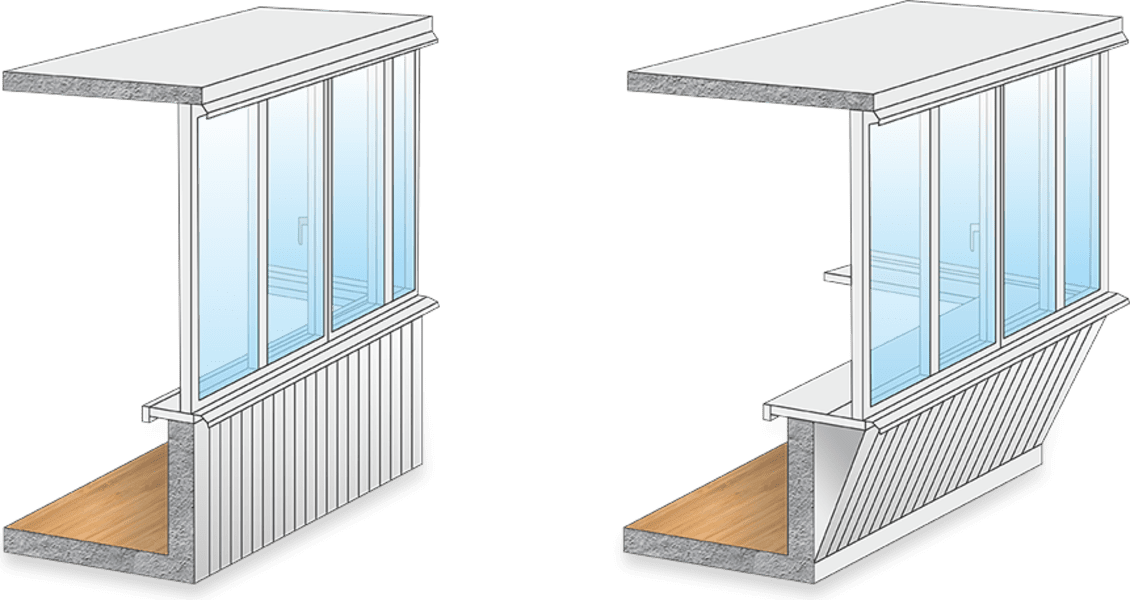 Остекление балконов в Минске