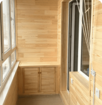 Обшивка балкона в Минске