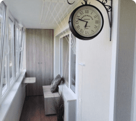 Обшивка балкона в Минске