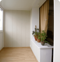 Обшивка балкона в Минске